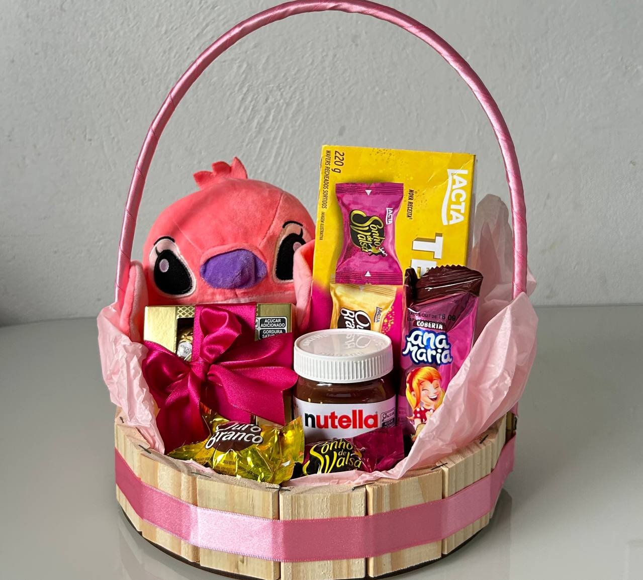 Cesta de Chocolates Rosa 💗